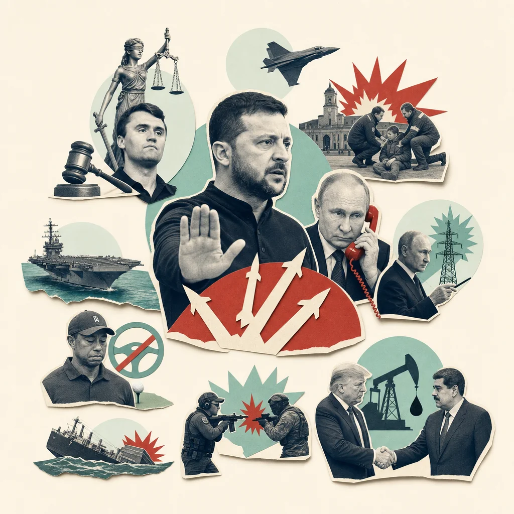 Коллаж по заголовкам дня