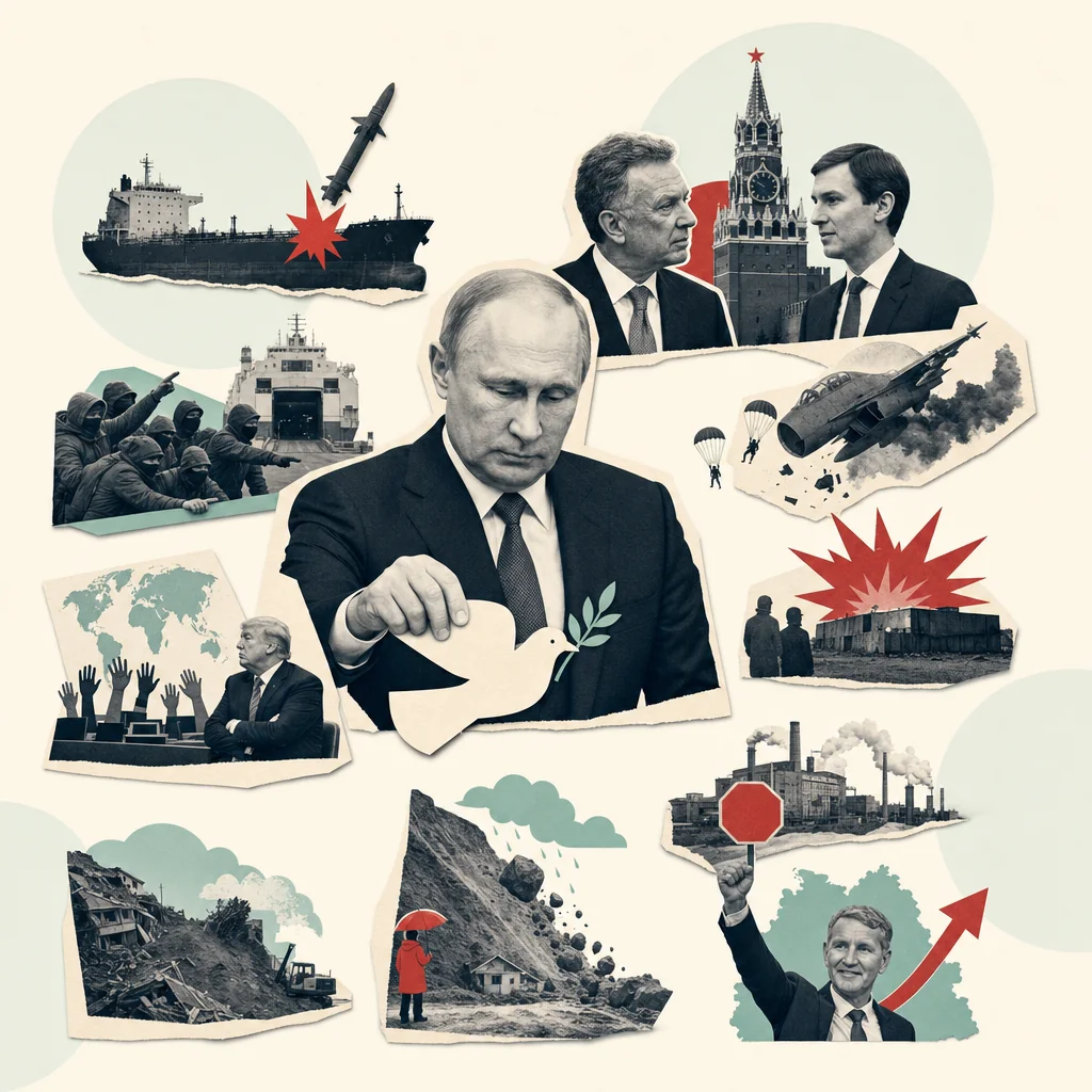 Коллаж по заголовкам дня