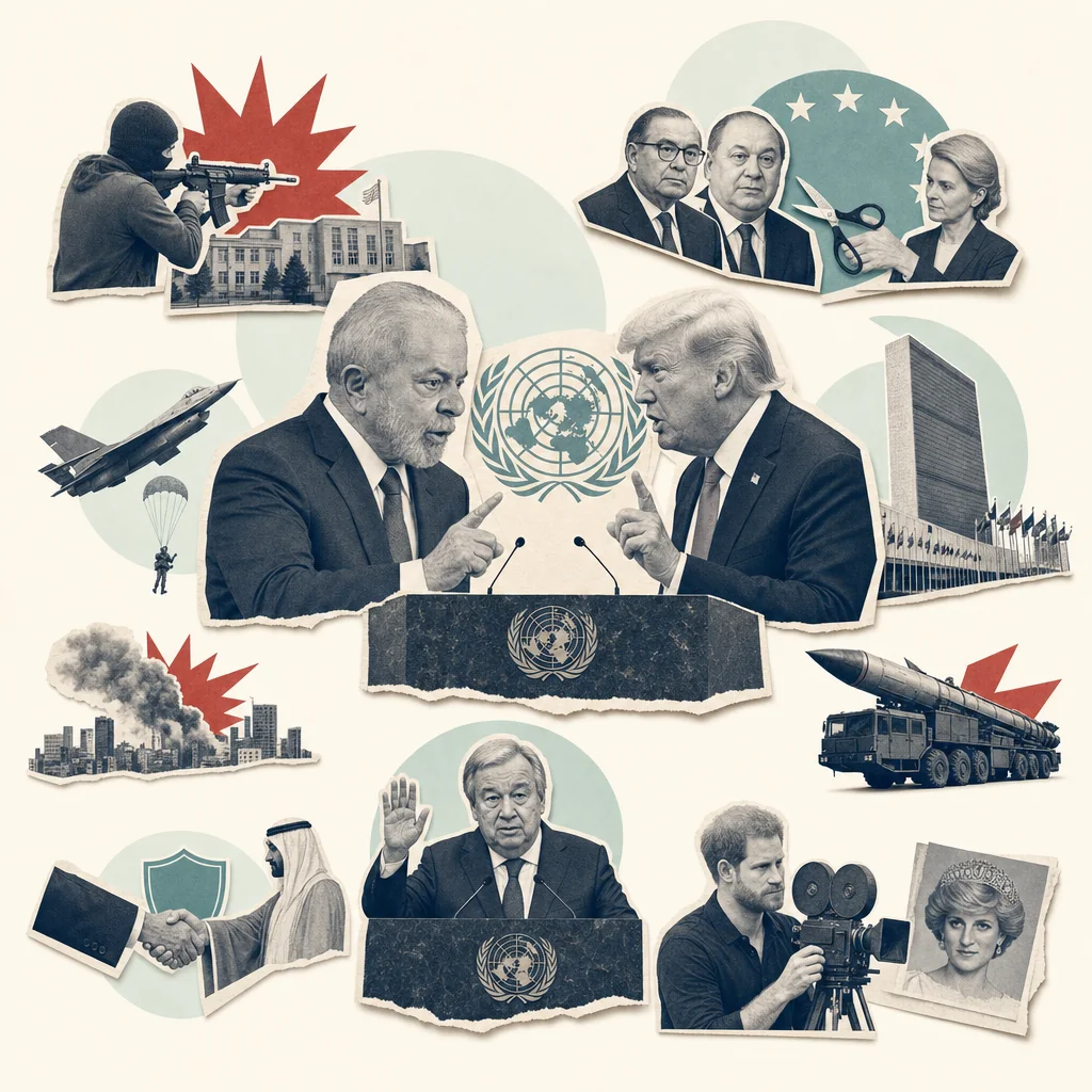 Коллаж по заголовкам дня